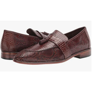STACY ADAMS Mens Pacetti Tassel Slip on Loafer, Cognac, 8 US *
